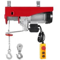 cabrestante electrico 1200 kg con cable doble control por cable y polipasto electrico de emergencia tekmaquinas