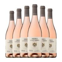 sierra cantabria vino rosado rioja 75 cl 135 vol pack de 6 unidades