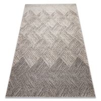 alfombra fusion 9775 beige  marron - geometrica moderna abstracta 120x170 cm