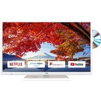 32  jvc lt-32c696  smart led tv with built-in dvd player - white white