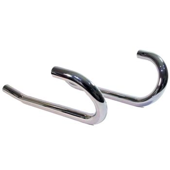 Tubo de escape BMW R Boxer 2V 38mm kit sin tubo transversal cromo