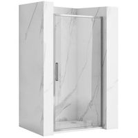 puerta de ducha rea rapid swing chrome 100