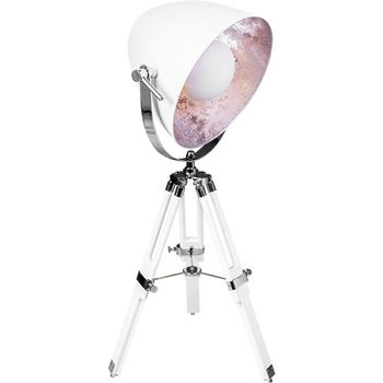 Sobremesa gutenberg pequeño 1xe27 al.reg.xd.28,5cm blanco/cromo