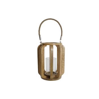 Portavela Mango Cristal 25x25x35 Natural
