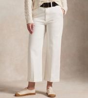 polo ralph lauren para mujer 211873988002 pantalon chino de pernera ancha blanco 38 casual algodon