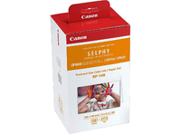papel fotografico - pack de tinta color y papel canon rp-108 para selphy cp 100x148mm 108 hojas blanco