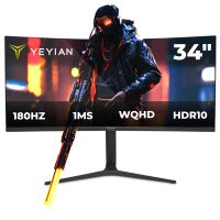 yeyian ymc-fv234-m1 monitor gaming 34 wqhd 180hz hdr10 freesyncg-sync compatible curvo