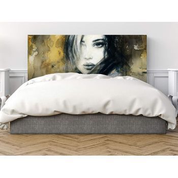 Oedim Cabecero Cama Pvc Mujer Pintada 200x60cm | Disponible En Varias Medidas | Cabecero Ligero, Elegante, Resistente Y Económico
