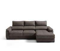 chaise longue derecha con arcon 4 plazas nahia color chocolate