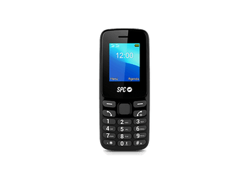 Móvil - SPC Talk 2, Negro, 128 MB, 1150 mAh, 9 Memorias Rápidas, 4G, Linterna, Cámara, Radio FM, Manos Libres, Vibración