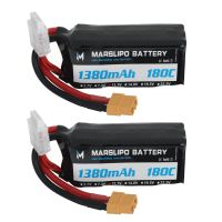bateria lipo marslipo 111v 1380mah 180c 3s con conector xt60 para drones rc