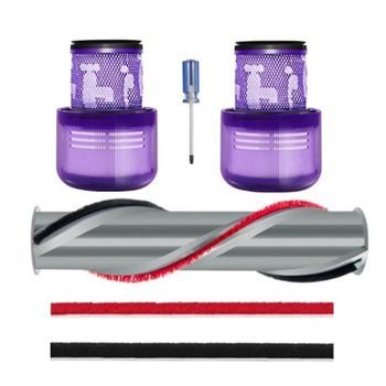 Kit De 6 Piezas De Repuesto Para Aspiradora V11, Filtro Hepa Lavable, Rodillo Y Cepillo Suave.