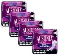 ausonia discreet compresas ultra dia y noche 4 x 12 uds