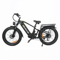 bicicleta electrica baolujie dp2401 de doble motor y neumaticos anchos de 24 negra