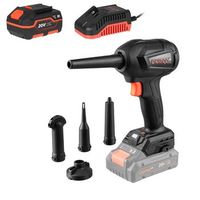 dnipro-m soplador de aire brushless dcb-203bc 280w 30 ms 4 velocidades limpieza pc y taller bateria 4ah  cargador r dcb-203bc