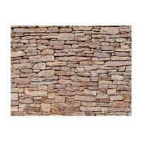 papel pintado 3d - pared de piedra natural 400x309 cm