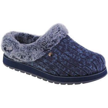 Skechers Pantuflas Chaussons 31204-NVBL en tissu doux para mujer