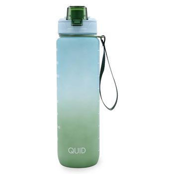 Botella de agua 1l verde y azul