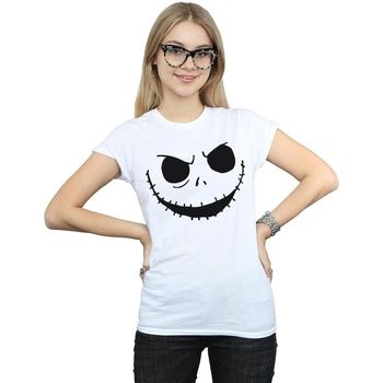 Disney Camiseta Nightmare Before Christmas Jack's Face para mujer