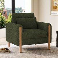 sillon moderno - mueble para salon - teddy - verde 87x83x885cm