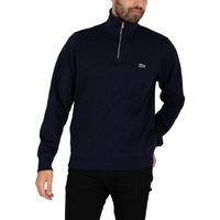 lacoste jersey sudadera con cuello con cremallera para hombre