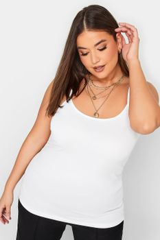 Camiseta De Tirantes Blanca, Mujer Curvy Y Tallas Grandes, Yours
