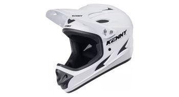 Casco integral kenny down hill solid blanco