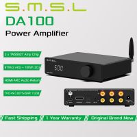 amplificador de potencia smsl da100 2 chips tas5827 100w2r bluetooth 53 hdmi arc entrada optica usb coaxial con control remoto