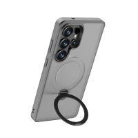 benks funda magnetica con soporte mist galaxy s26 ultra gris