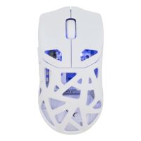 raton white shark dagonet bluetooth optico 12000 dpi blanco 6 botones