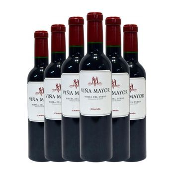Viña Mayor Vino Tinto Ribera Crianza Media Botella 37 Cl 14% Vol. (pack De 6 Unidades)