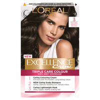 loreal paris excellence creme 3 natural darkest brown hair dye