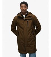superdry para hombre m5012251a parka hooded tech fishtail verde militar s casual poliester reciclado