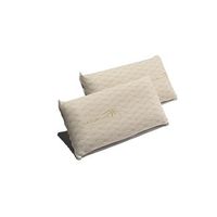 pack 2 almohadas visco nature care 70 cm firmeza media - nucleo de viscoelastica - desenfundable - color beige
