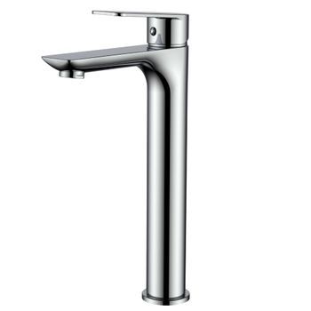 Grifo Lavabo Alto Misisipi Monomando En Color Cromado 18x30 Cm