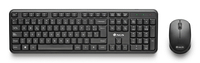 combo tecladoraton ngs harmony kit inalambrico negro