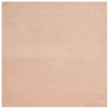 Alfombra De Pelo Corto Suave Lavable Huarte Rosado 200x200 Cm Vidaxl