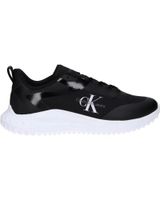 de calvin klein ym0ym00968 eva runner low lace 0gm black-bright white