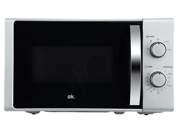 Microondas - ok. OMW 2024-3 S, 700 W, 5 Niveles de Potencia, 20l, Control Mecánico, Plata