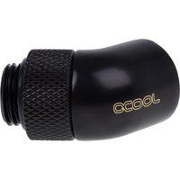 icicle 45 degree angled rotary fitting - black black