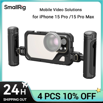 Soluciones de vídeo móviles SmallRig para iPhone 15 Pro /15 Pro Max Jaula de teléfono inteligente para iPhone 15 Pro/15 Pro Max para videoing Vlogging