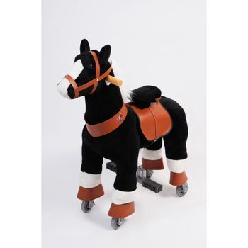 Ponyride Zafiro Negro - Caballo Balancín De Peluche Para Niños Y Bebés