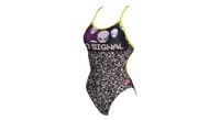arena lace back banador de una pieza para mujer multicolor