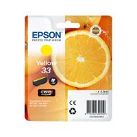 epson 33 t33444010 yellow original claria premium standard capacity ink cartridge orange