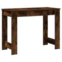 escritorio  mesa de trabajo de madera contrachapada roble ahumado 100x45x75 cm