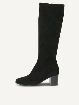 CAPRICE Boots, black, made of Textiles with Block heel, Size 39