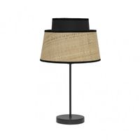 fabrilamp sobremesa bicolor naturalnegro modelo jia