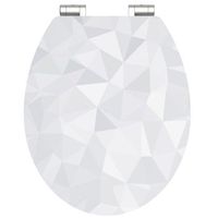 asiento de inodoro con cierre suave diamond mdf con brillo schutte