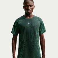 nike stride  camiseta de running hombres - oliva negro