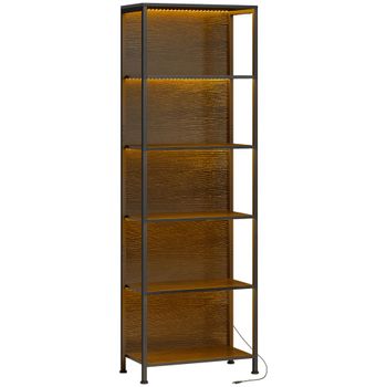 Librería 60x30x179 cm negro
